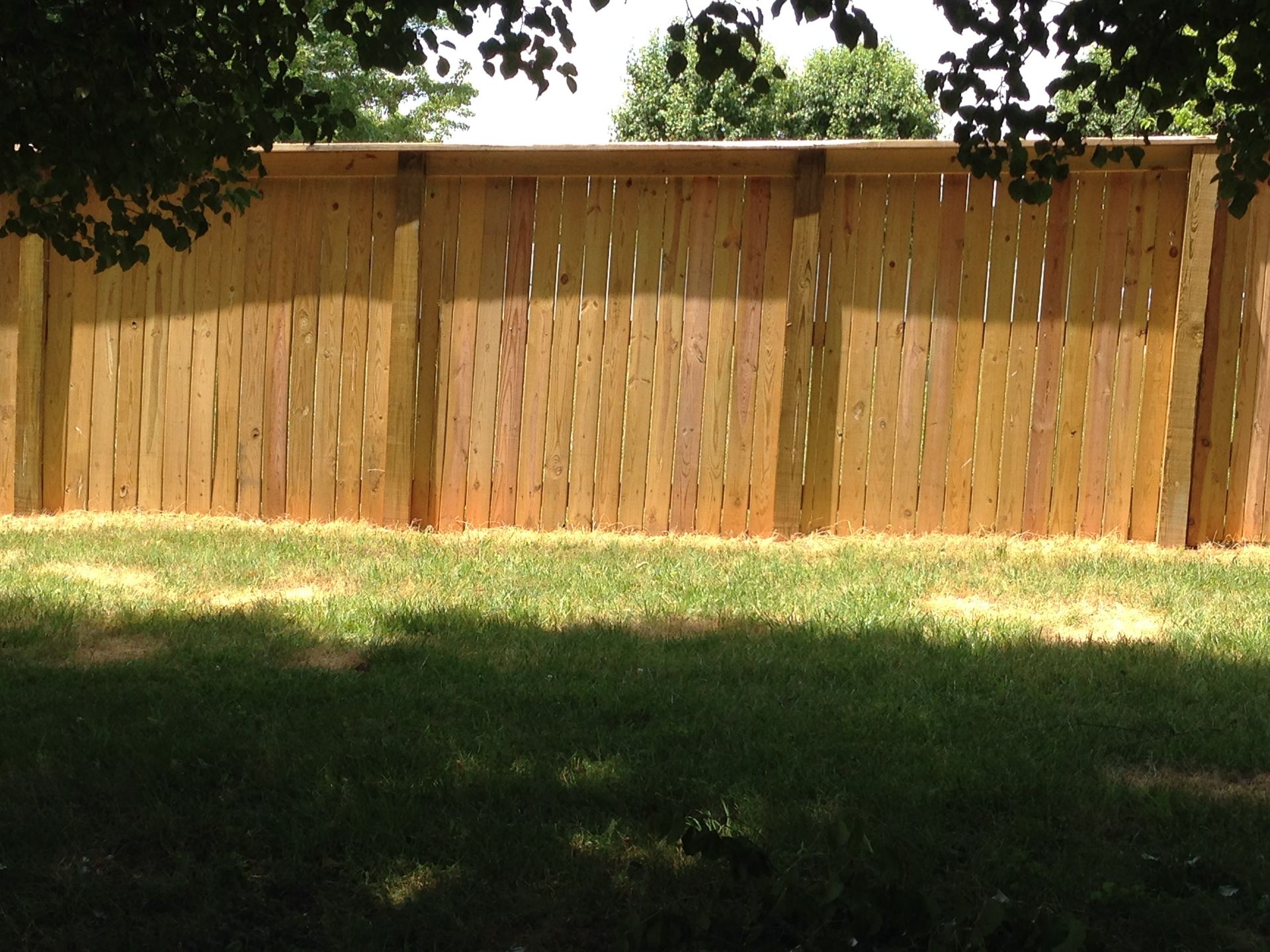 Residential Wood Fence Installation